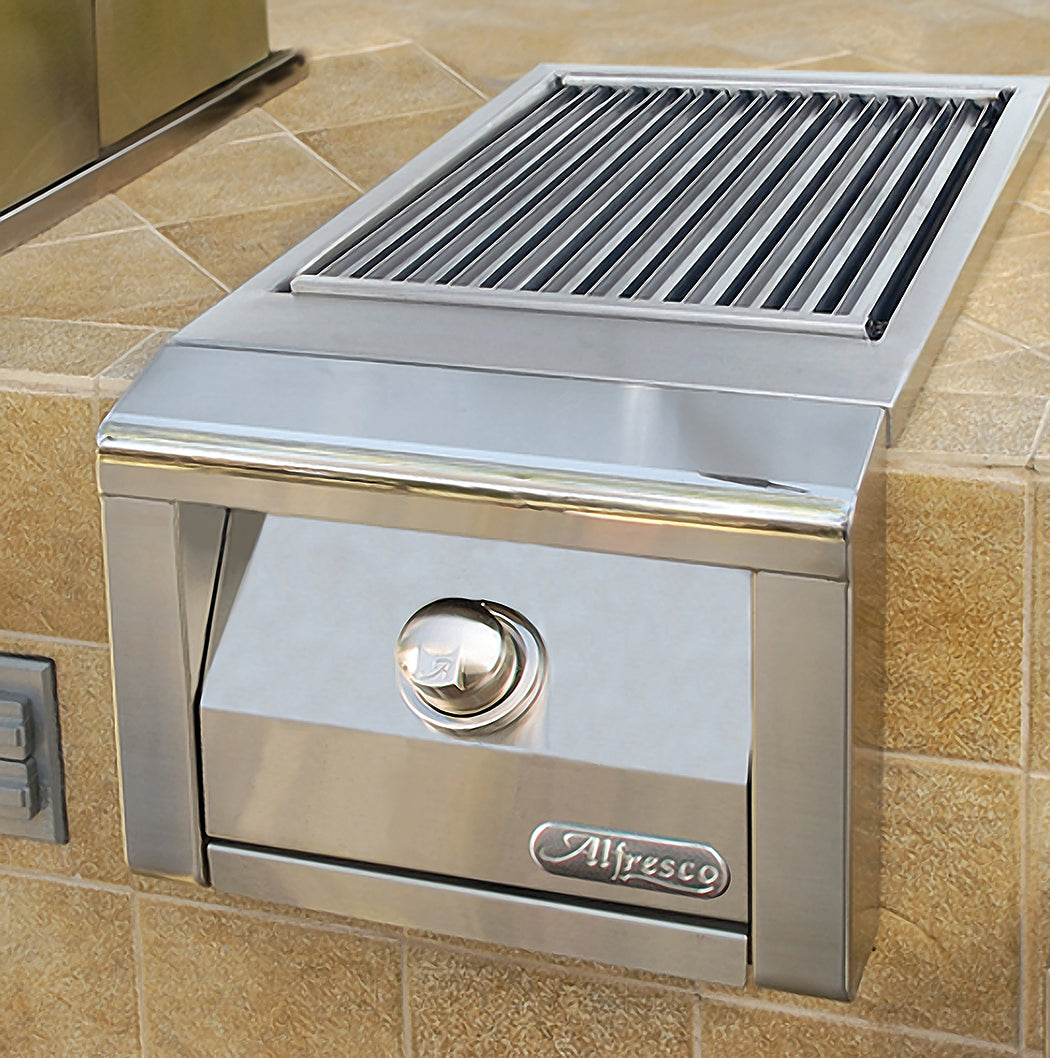 Alfresco - 1 Burner Natural Gas BBQ Side Burner Stainless - AXESZ-NG