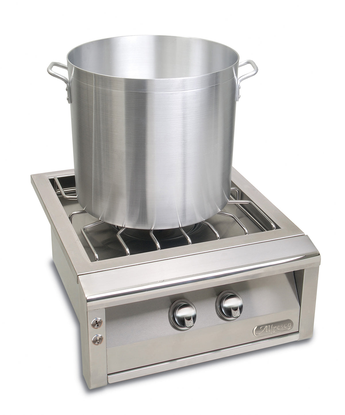 Alfresco - 2 Burner Liquid Propane BBQ Outdoor Cooker in Stainless - AXEVP-LP