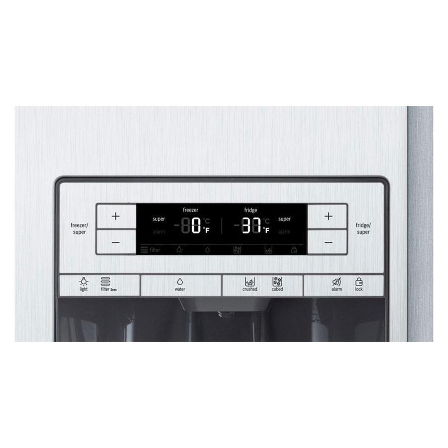 Bosch - 35.9 Inch 20.2 cu. ft Side by Side Refrigerator in Stainless - B20CS30SNS