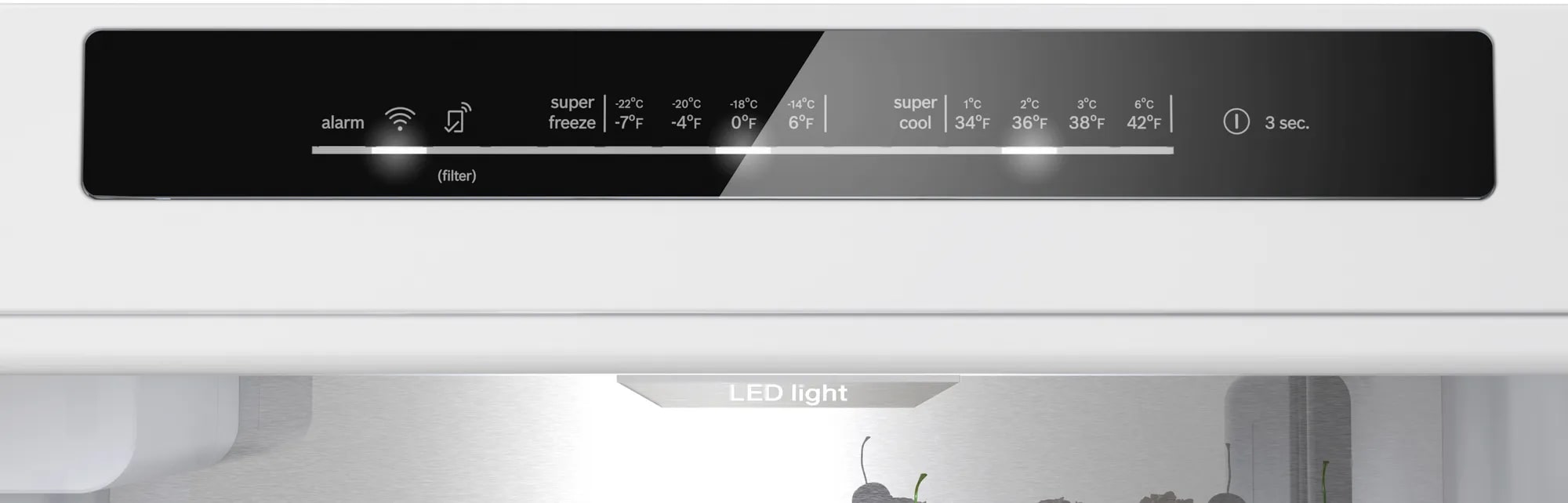 Bosch - 23.625 Inch 12.8 cu. ft Bottom Mount Refrigerator in Black - B24CB80ESB