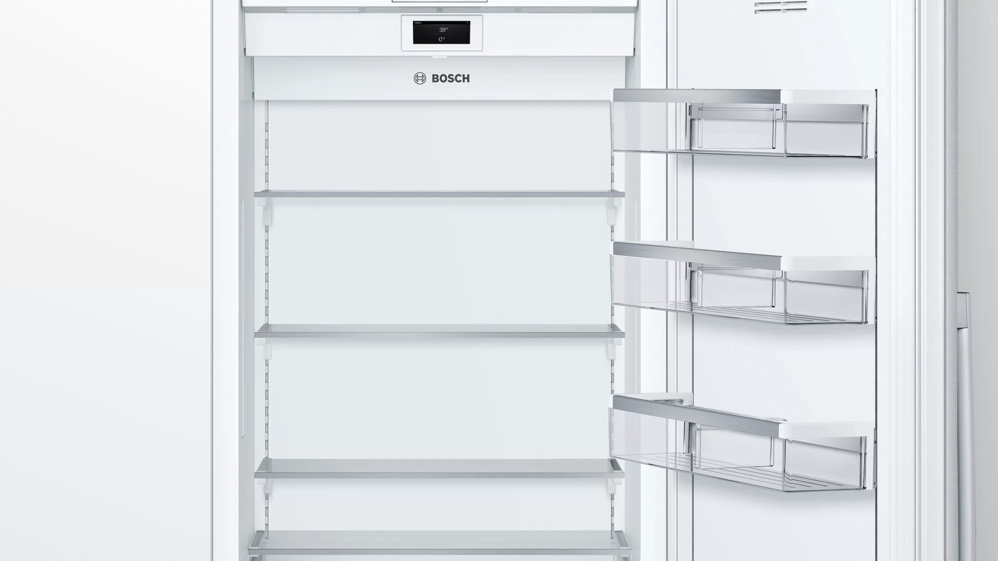 Bosch - 29.75 Inch 16.8 cu. ft Built In / Integrated All Fridge Refrigerator in Panel Ready - B30IR905SP