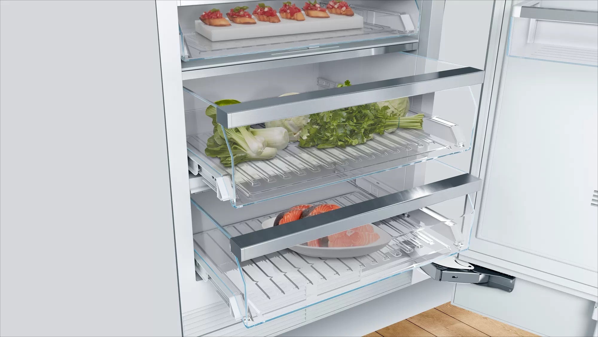Bosch - 29.75 Inch 16.8 cu. ft Built In / Integrated All Fridge Refrigerator in Panel Ready - B30IR905SP