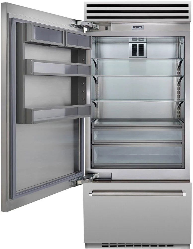 BlueStar - 35.75 Inch 22.4 cu. ft Built In / Integrated Refrigerator in Stainless - BBB36L2SS