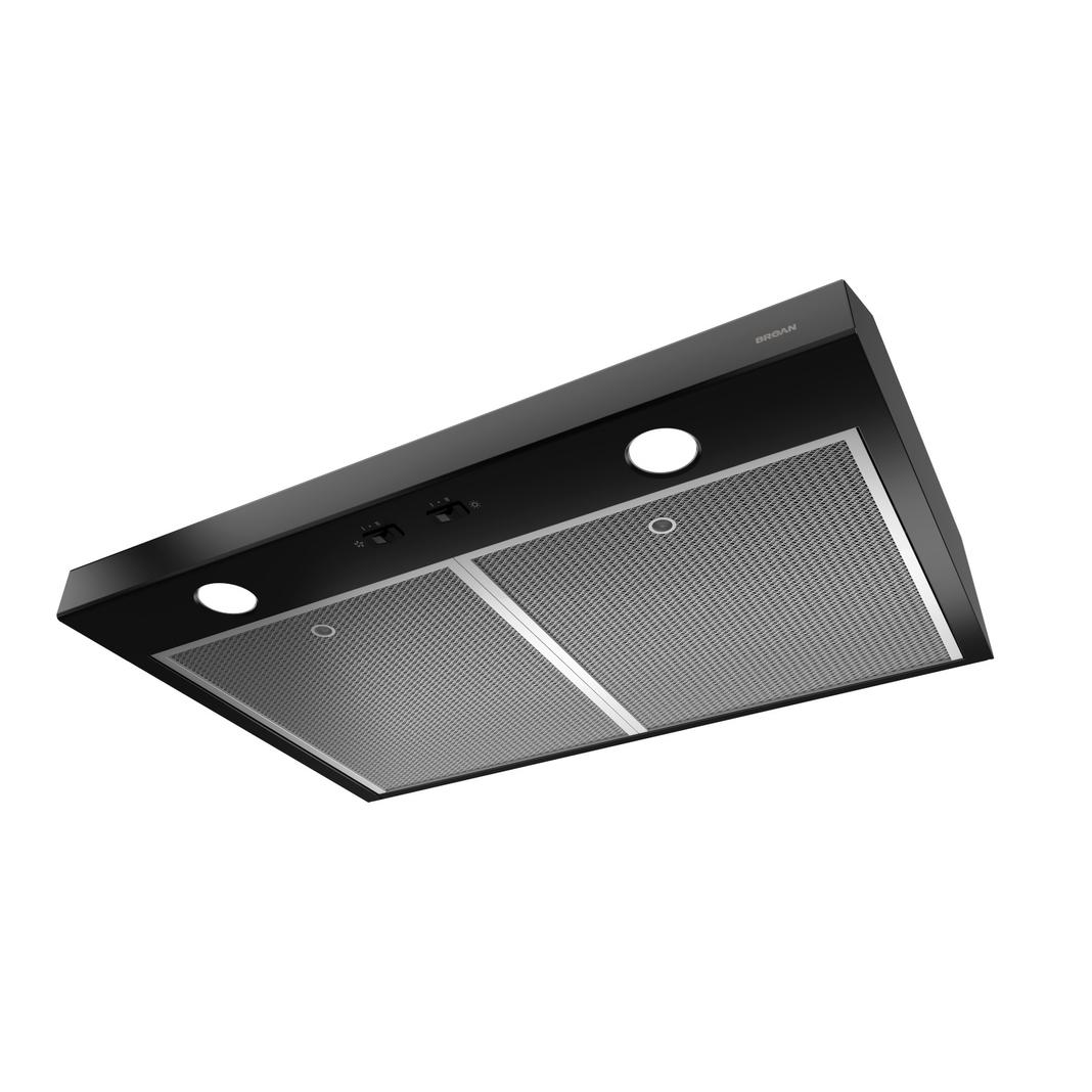 Broan - 30 Inch 300 CFM Under Cabinet Range Vent in Black - BCS330BLC