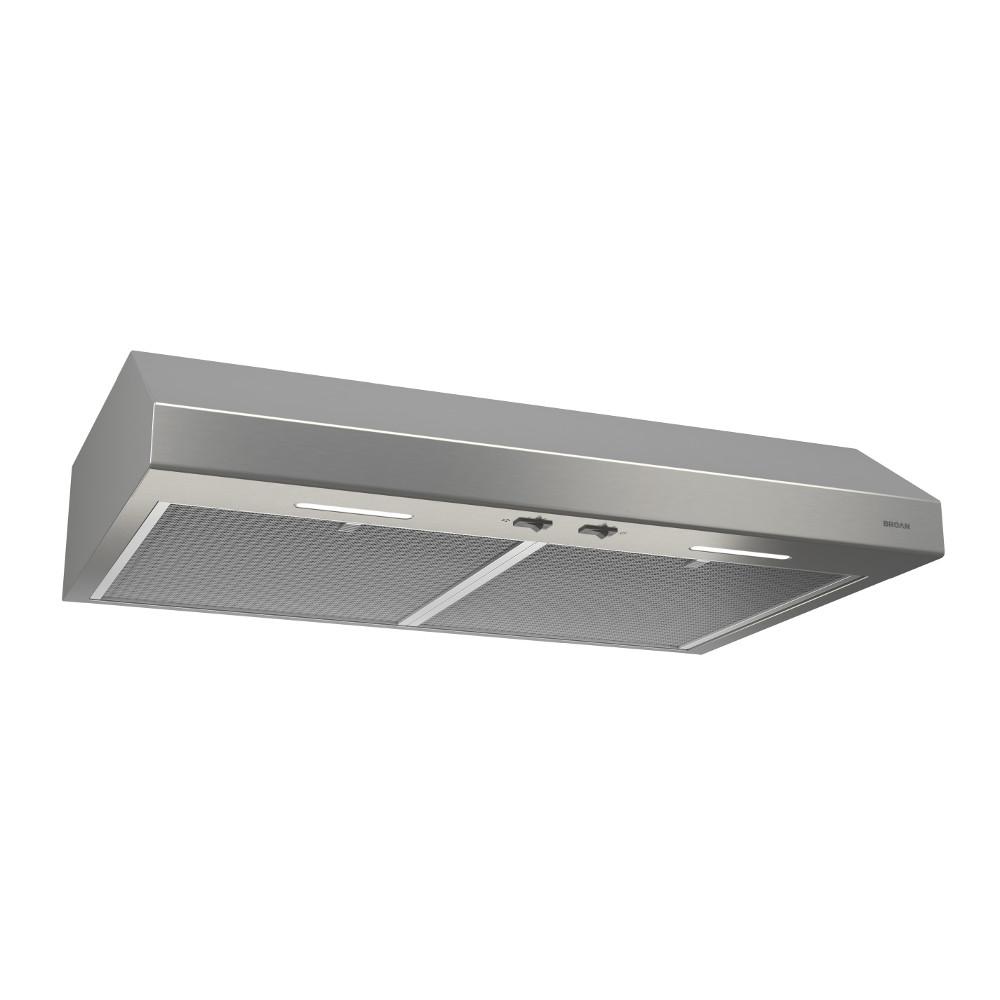 Broan - 30 Inch 300 CFM Under Cabinet Range Vent in Stainless - BCSEK130SS