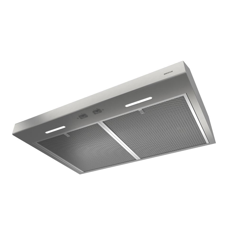 Broan - 30 Inch 300 CFM Under Cabinet Range Vent in Stainless - BCSEK130SS