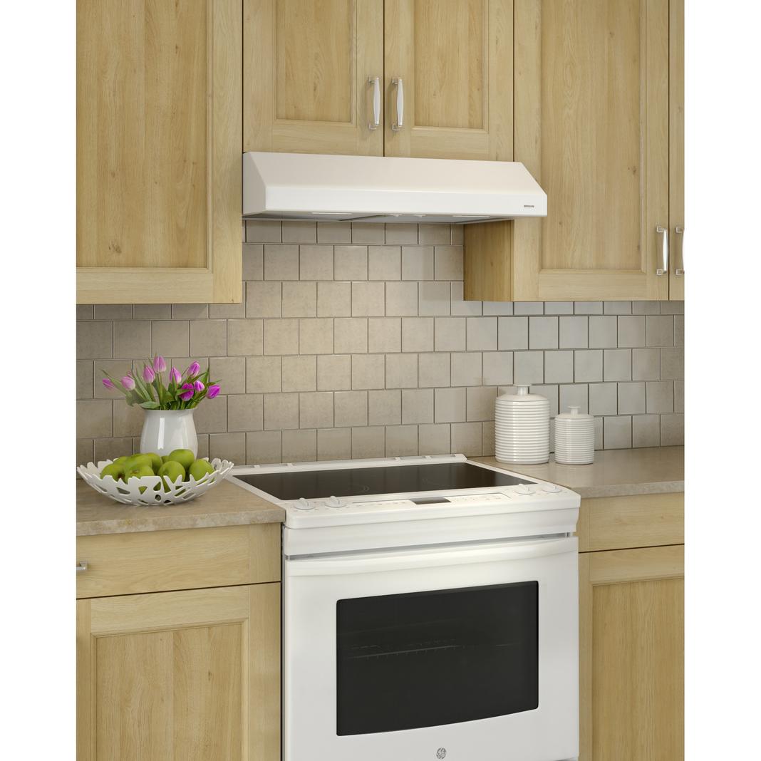 Broan - 30 Inch 300 CFM Under Cabinet Range Vent in White - BCSEK130WW