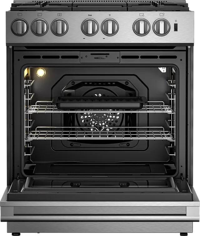 Blomberg - 5.7 cu. ft Dual Fuel Range in Stainless - BDF30522CSS