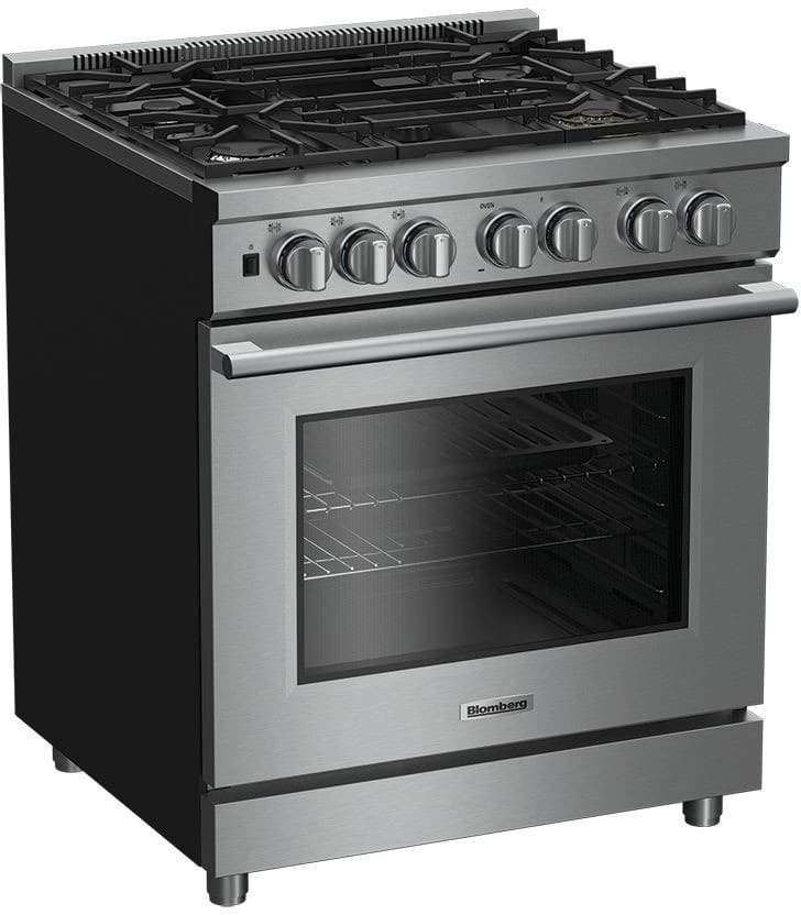Blomberg - 5.7 cu. ft Dual Fuel Range in Stainless - BDFP34550CSS