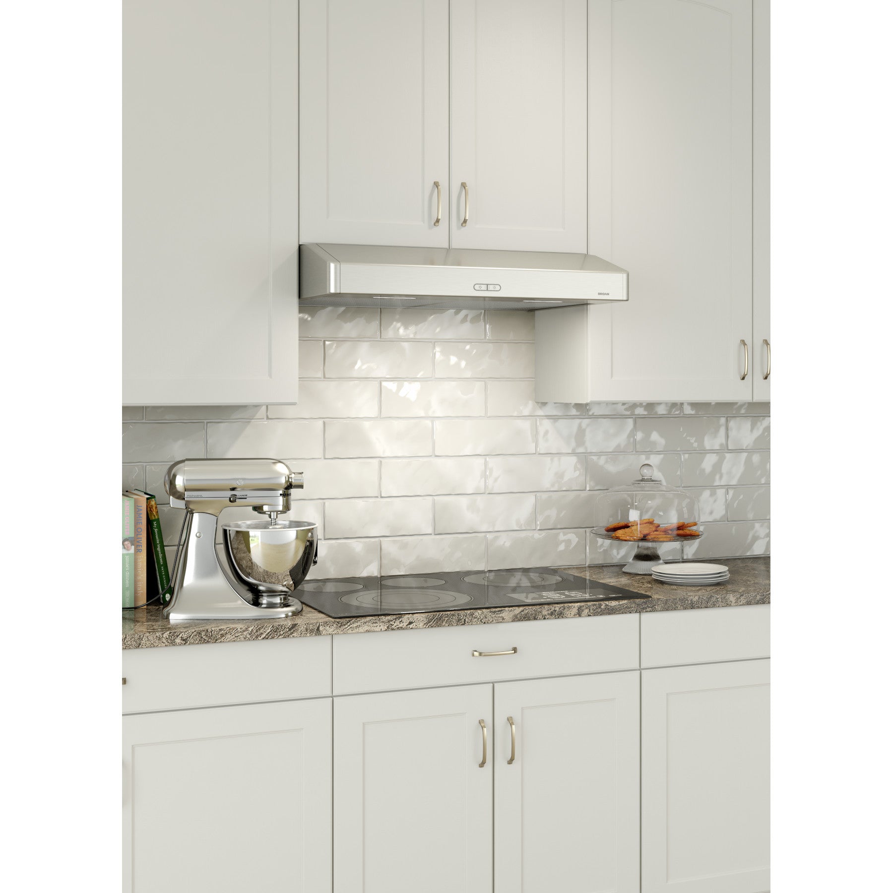 Broan - 24 Inch 375 CFM Under Cabinet Range Vent in Stainless - BNDD124SS