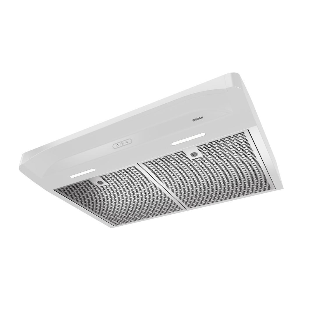 Broan - 29.875 Inch 375 CFM Under Cabinet Range Vent in White - BQDD130WW