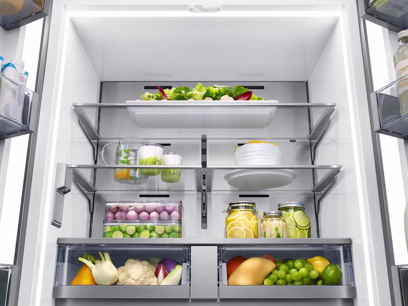 Samsung - 36 Inch 21.3 cu. ft Built In / Integrated French Door Refrigerator in Panel Ready - BRF365200AP