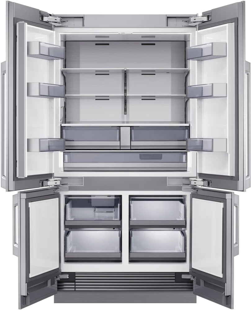 Samsung - 41.25 Inch 23.5 cu. ft Built In / Integrated 4-Door Flex French Door Refrigerator in Panel Ready - BRF425200AP