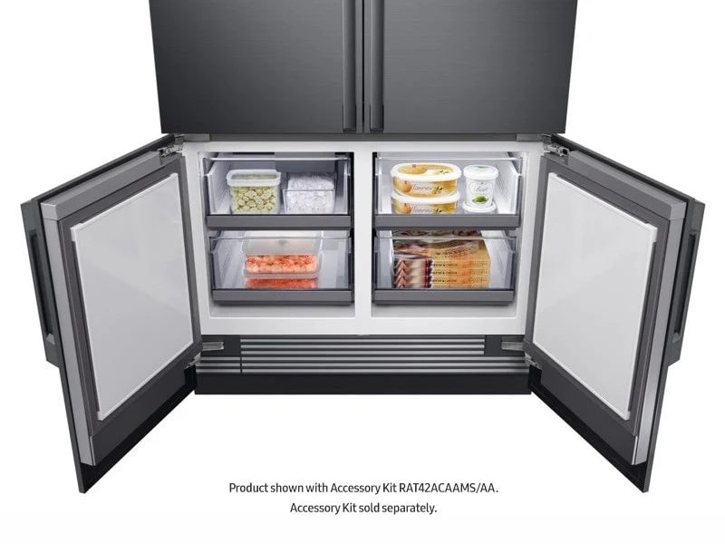 Samsung - 41.25 Inch 23.5 cu. ft Built In / Integrated 4-Door Flex French Door Refrigerator in Panel Ready - BRF425200AP