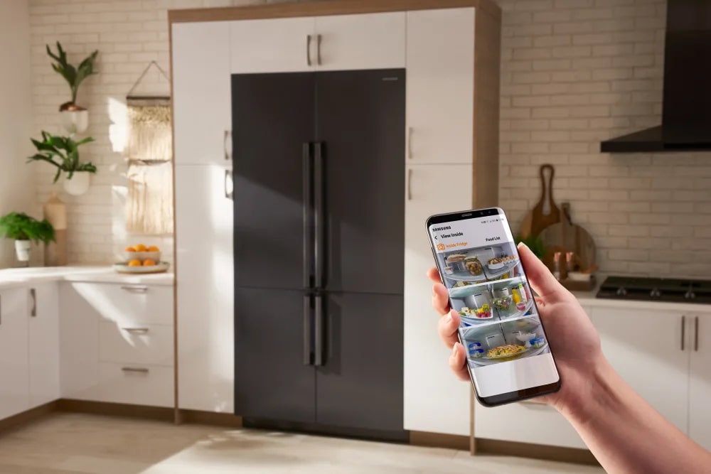 Samsung - 41.25 Inch 23.5 cu. ft Built In / Integrated 4-Door Flex French Door Refrigerator in Panel Ready - BRF425200AP