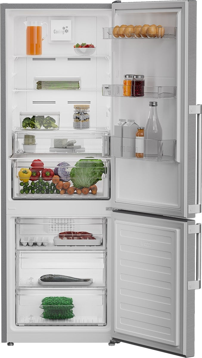 Blomberg - 23.4375 Inch 11.43 cu. ft Bottom Mount Refrigerator in Stainless - BRFB1045SS