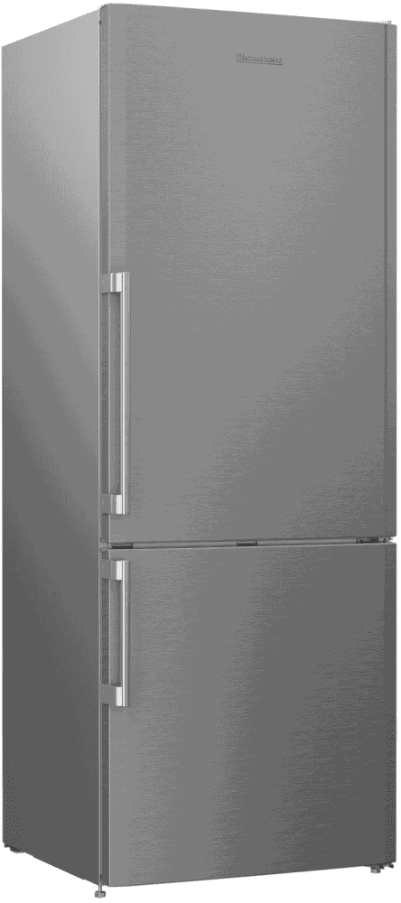 Blomberg - 27.6 Inch 16.8 cu. ft Bottom Mount Refrigerator in Stainless - BRFB1512SS