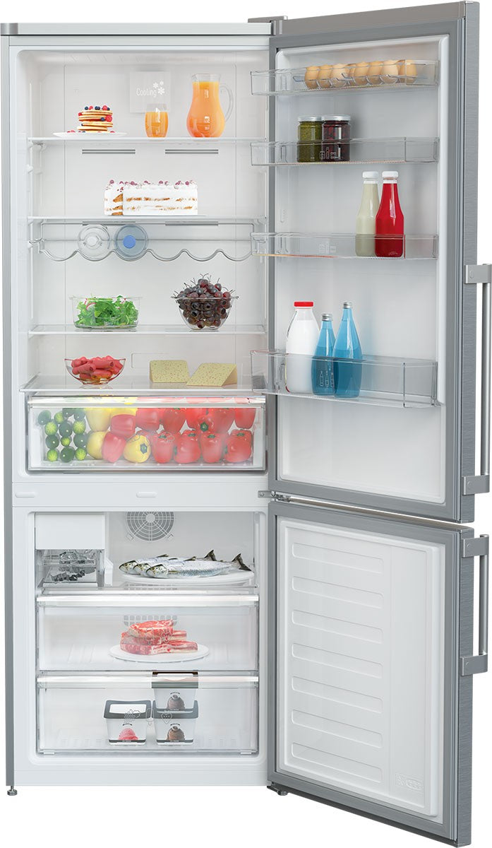 Blomberg - 27.6 Inch 15 cu. ft Bottom Mount Refrigerator in Stainless - BRFB1532SS