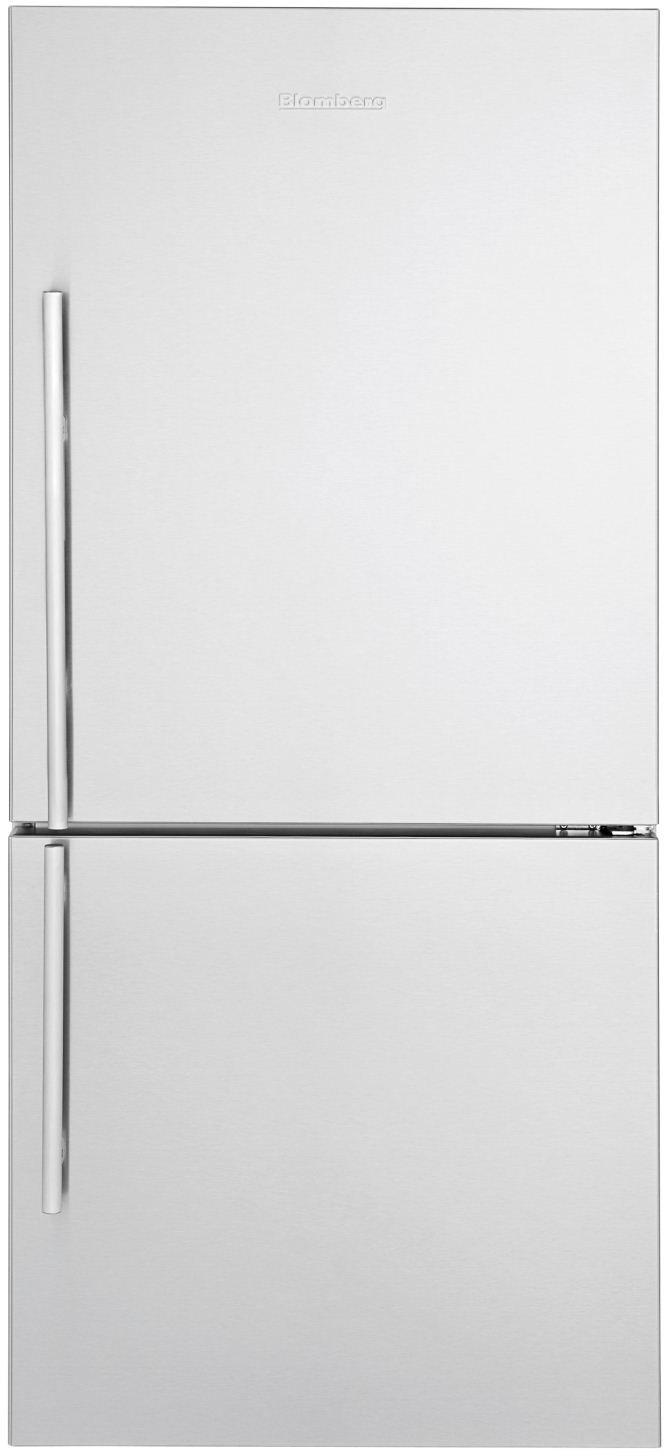 Blomberg - 29.1 Inch 16.2 cu. ft Bottom Mount Refrigerator in Stainless - BRFB1822SSN