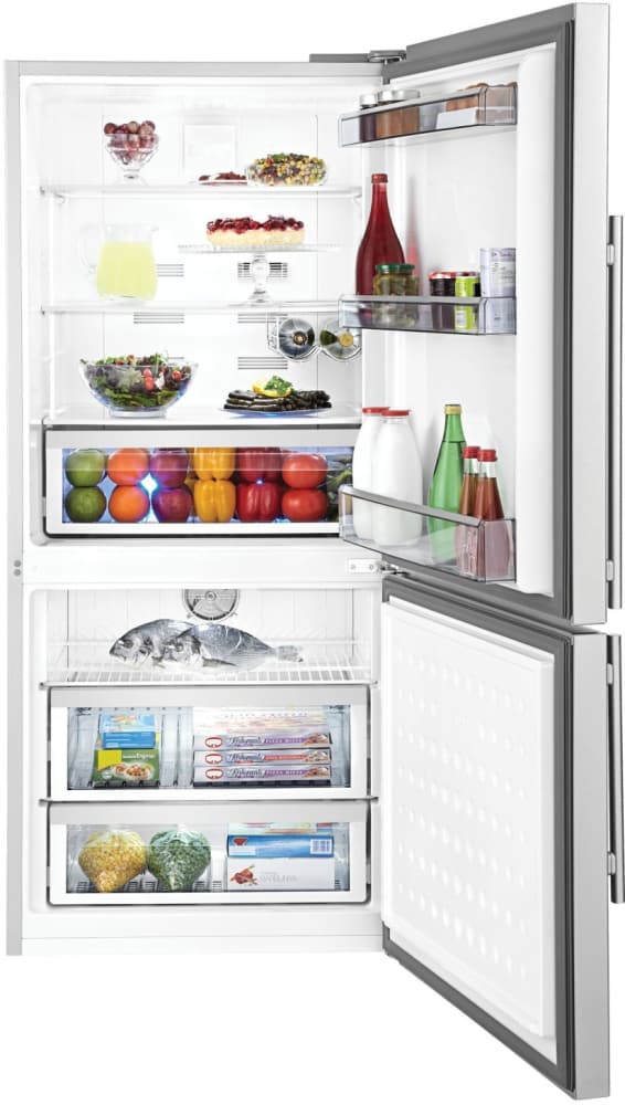 Blomberg - 29.1 Inch 16.2 cu. ft Bottom Mount Refrigerator in Stainless - BRFB1822SSN