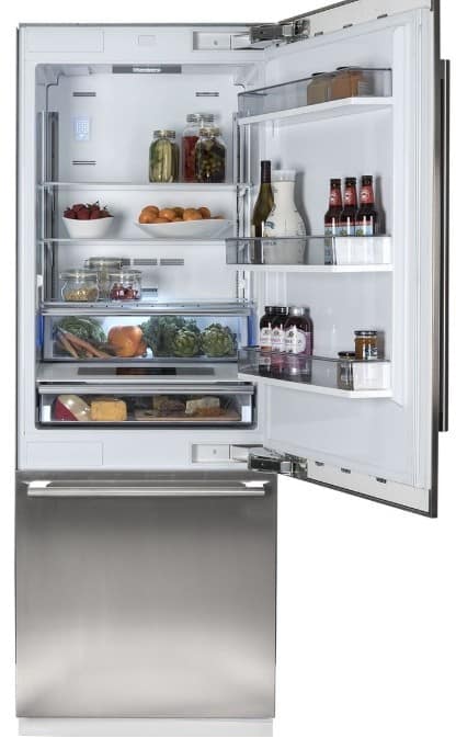 Blomberg - 29.8 Inch 16.4 cu. ft Built In / Integrated Bottom Mount Refrigerator in Panel Ready - BRFB1920FBI