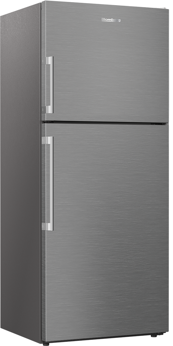 Blomberg - 27.5625 Inch 13.53 cu. ft Top Mount Refrigerator in Stainless - BRFT1622SS