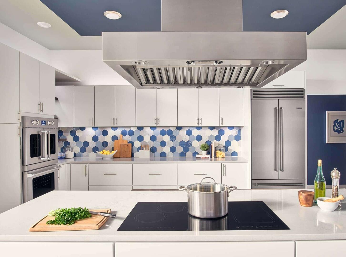 BlueStar - 36 inch wide Induction Cooktop in Black - BS36INDTOUCH