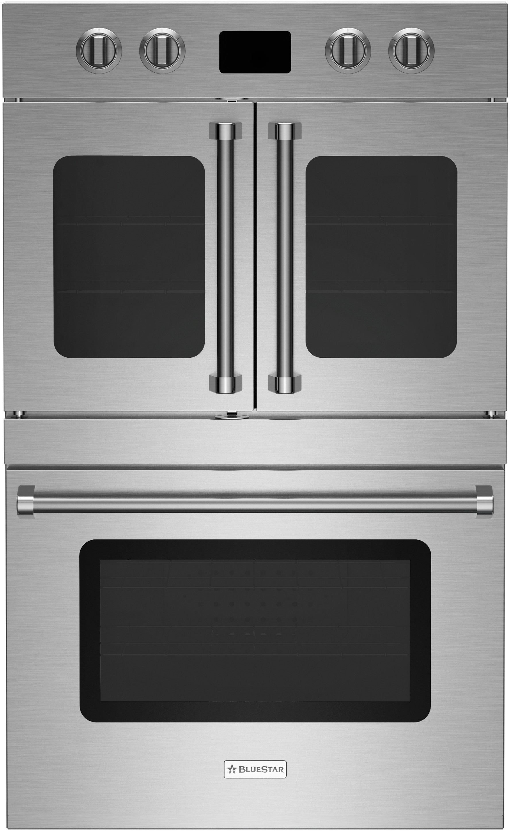Bluestar - 8.2 cu. ft Double Wall Oven in Stainless - BSDEWO30ECSDDDV2