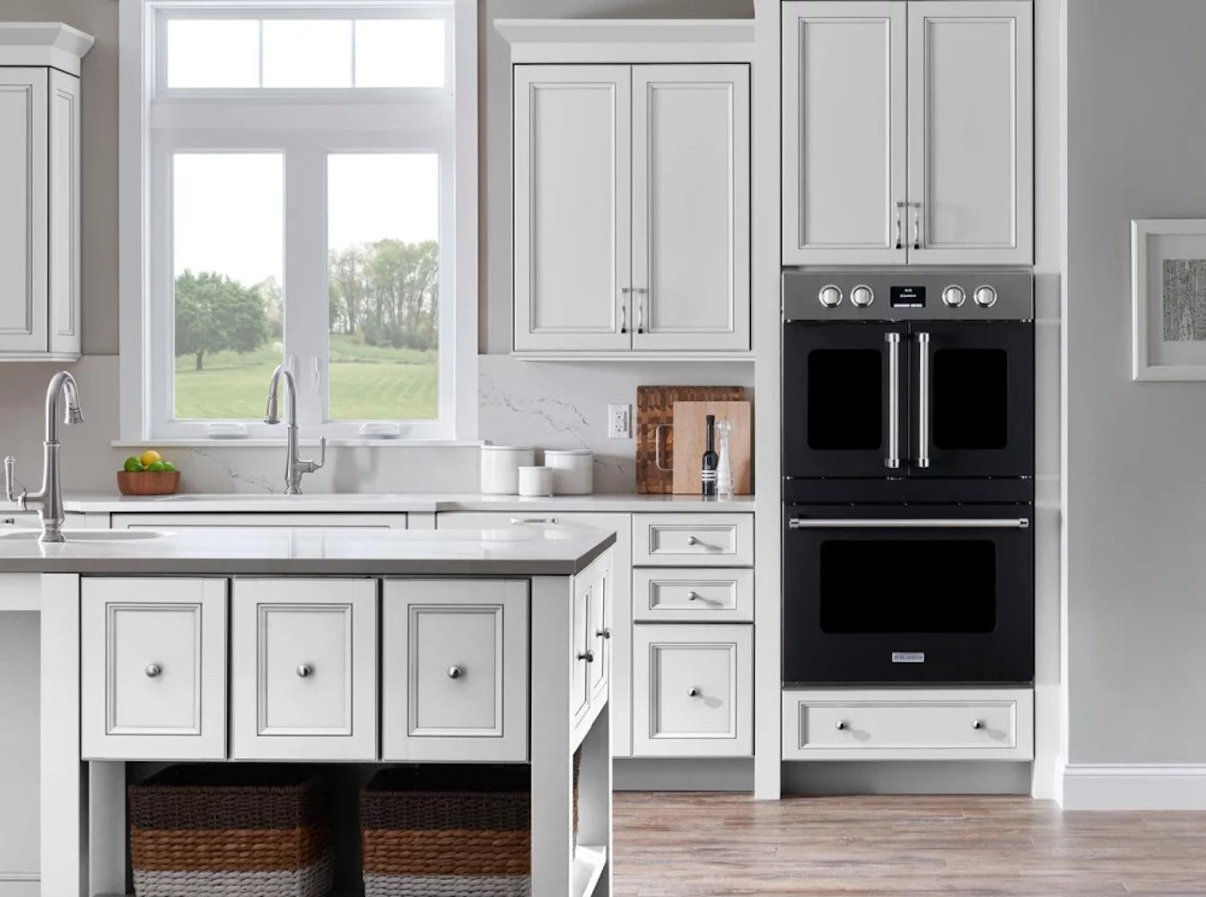 Bluestar - 8.2 cu. ft Double Wall Oven in Stainless - BSDEWO30ECSDDDV2