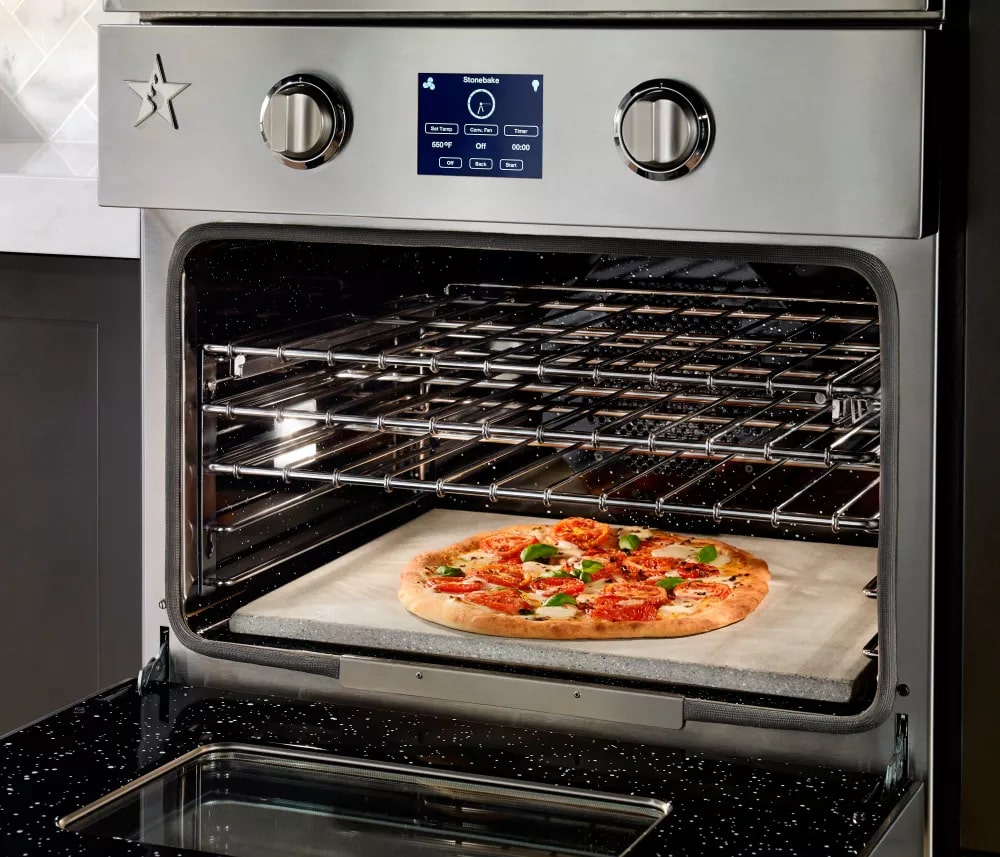 BlueStar - 4.5 cu. ft Single Wall Oven in Stainless - BSEWO30ECDD