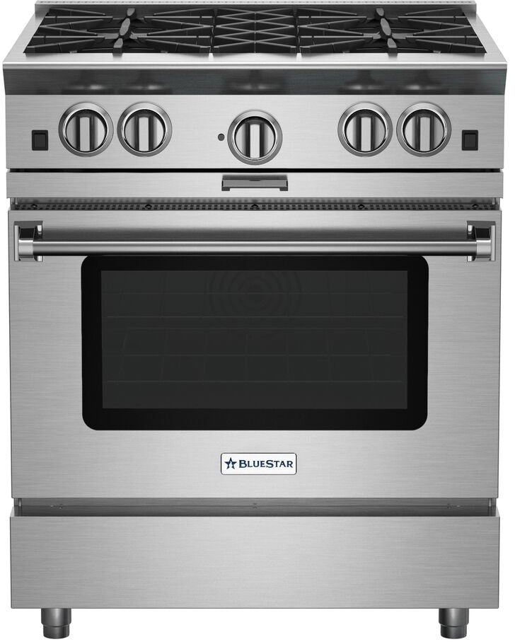 BlueStar - 4.5 cu. ft Gas Range in Stainless - BSP304BSS-LP