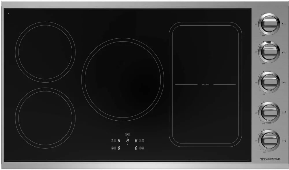 BlueStar - 36.0625 inch wide Induction Cooktop in Stainless - BSP36INDCKTPLT