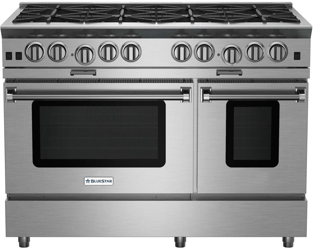 Bluestar - cu. ft Gas Range in Stainless - BSP488BCFPLT
