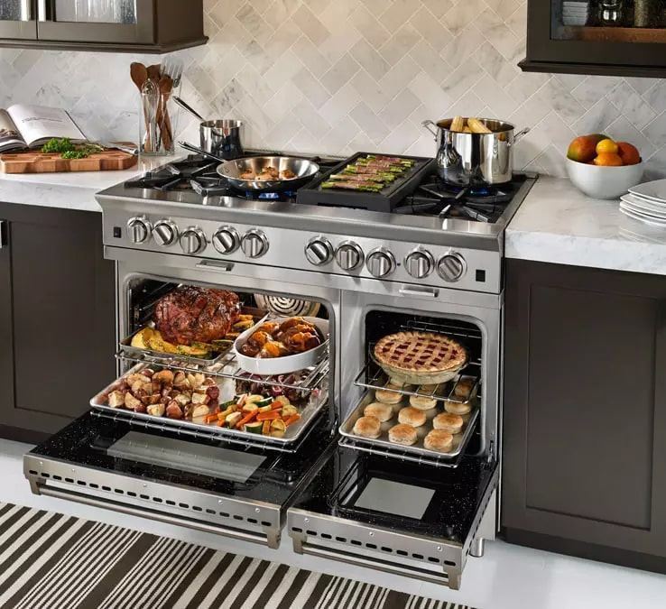 BlueStar - 9.2 cu. ft Gas Range in Stainless - BSP6010B
