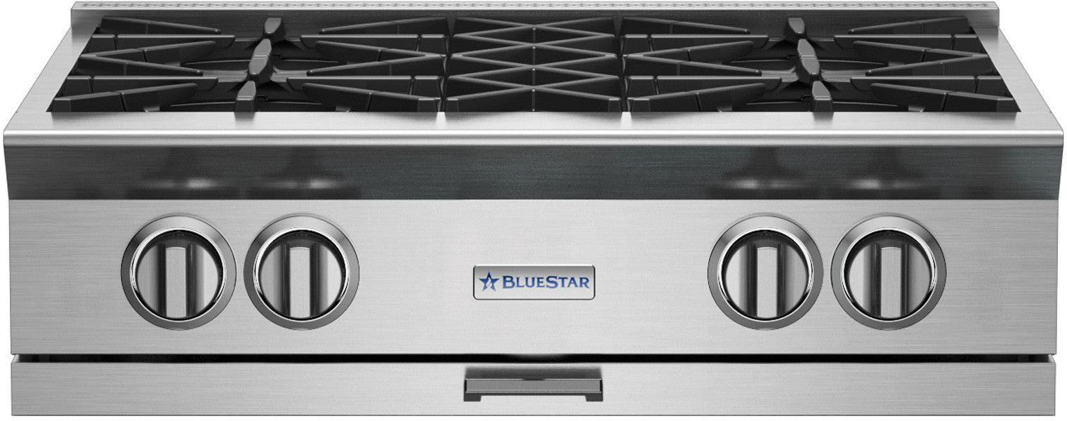 BlueStar - 29.875 inch wide Gas Cooktop in Stainless - BSPRT304BPLT