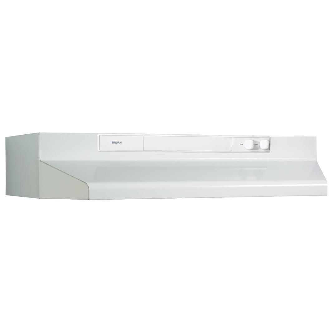Broan - 30 Inch 260 CFM Under Cabinet Range Vent in White - BU330WW