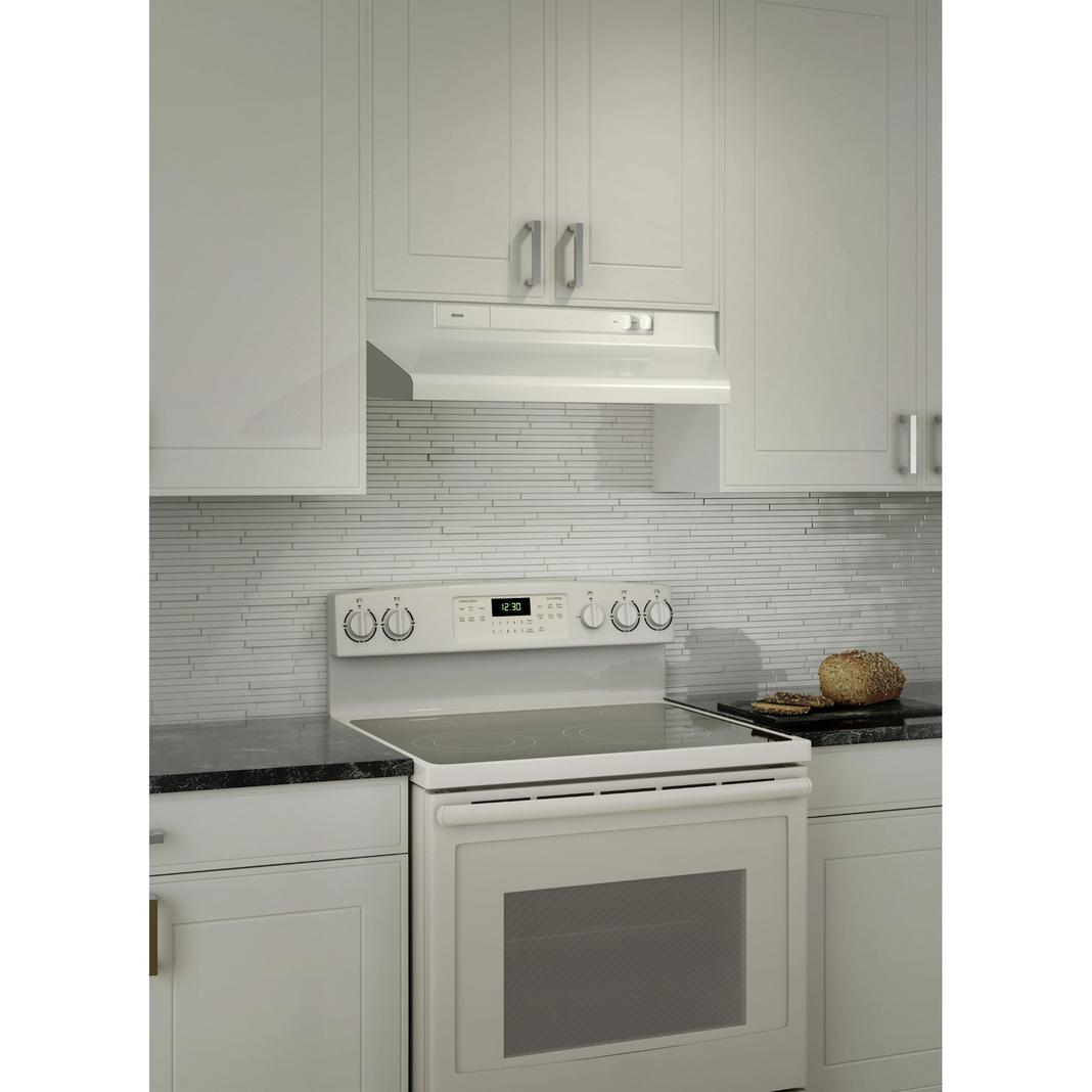 Broan - 30 Inch 260 CFM Under Cabinet Range Vent in White - BU330WW