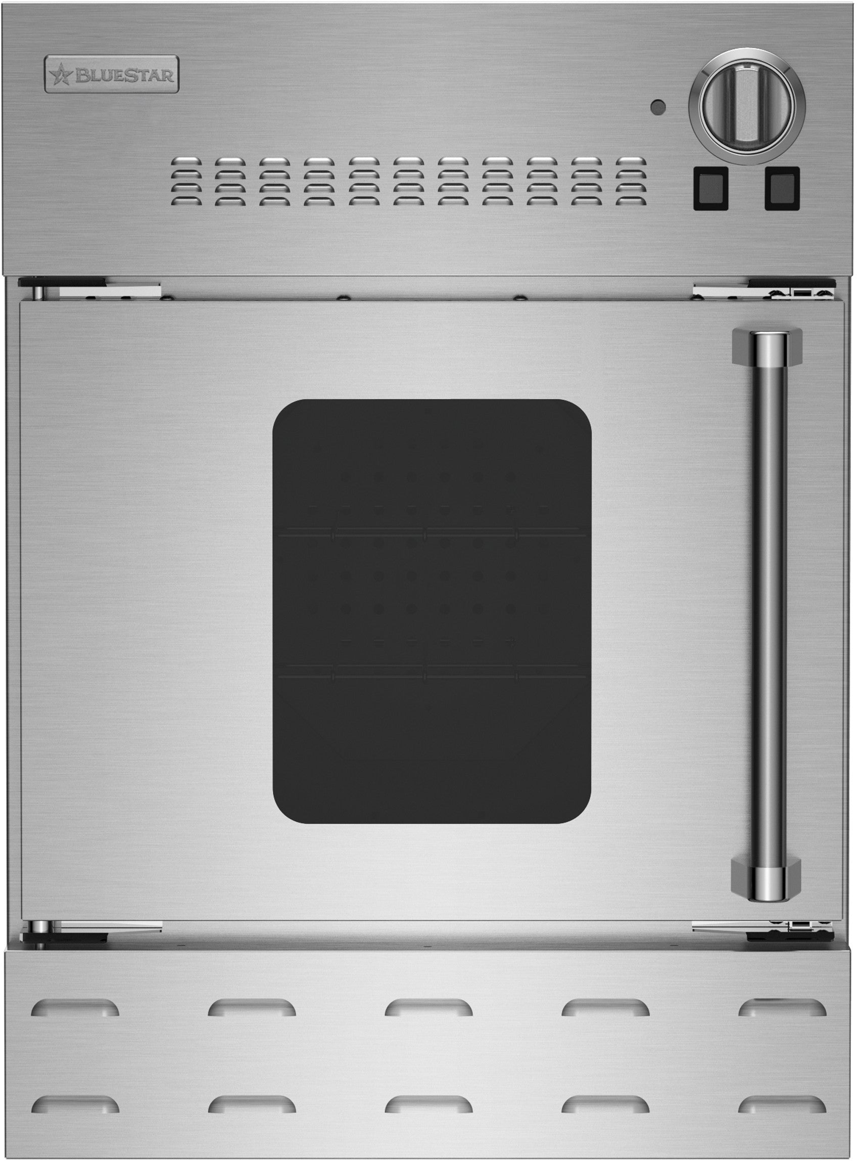 BlueStar - 3.47 cu. ft Single Wall Oven in Stainless - BWO24AGSL