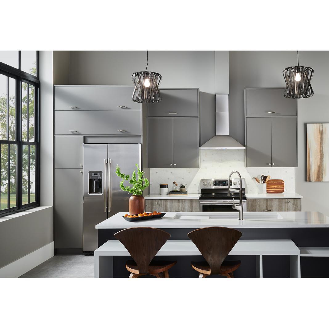 Broan - 24 Inch 450 CFM Wall Mount and Chimney Range Vent in Stainless - BWP1244SS