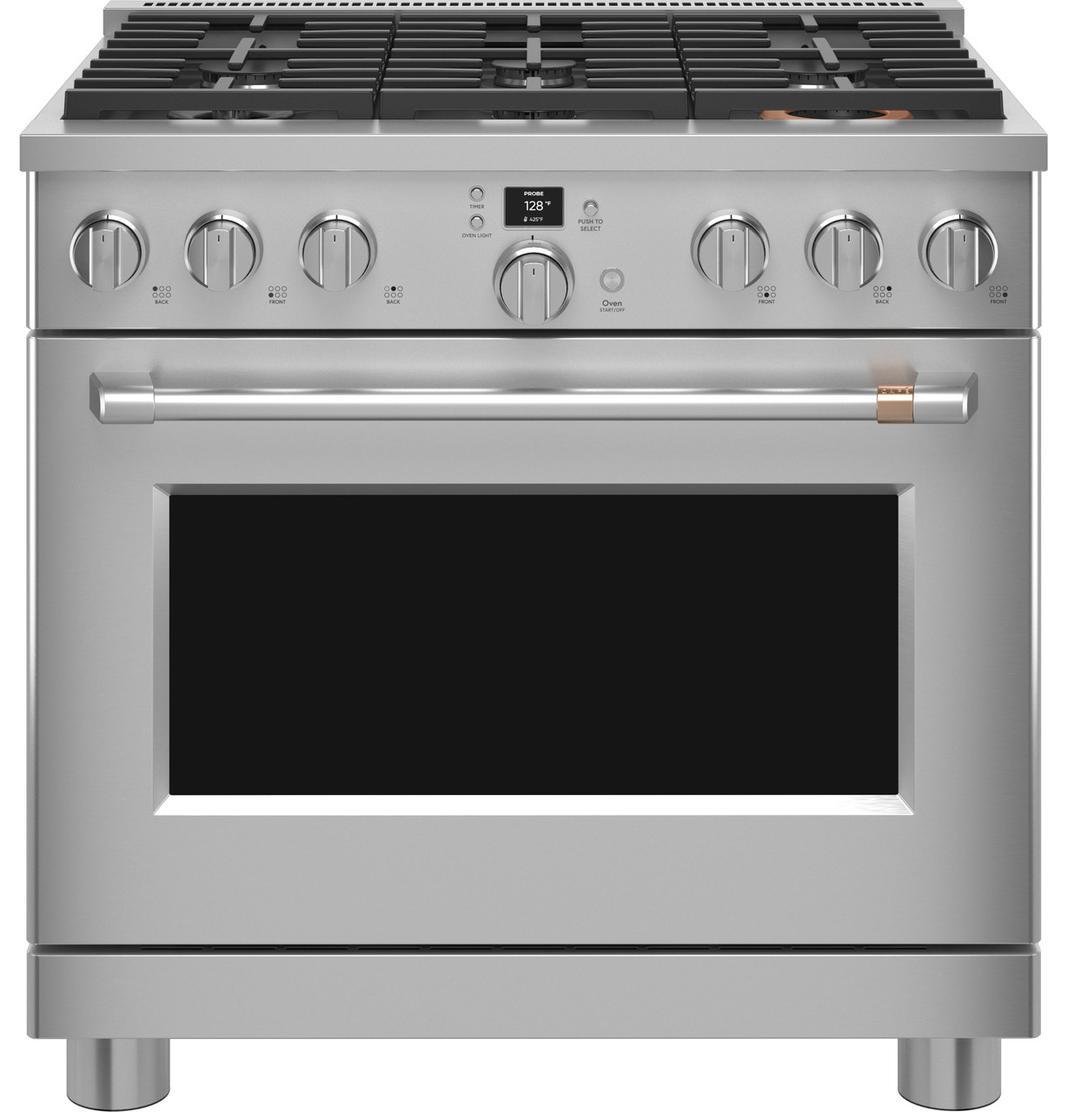 Café - 6.2 cu. ft Gas Range in Stainless - CGY366P2TS1