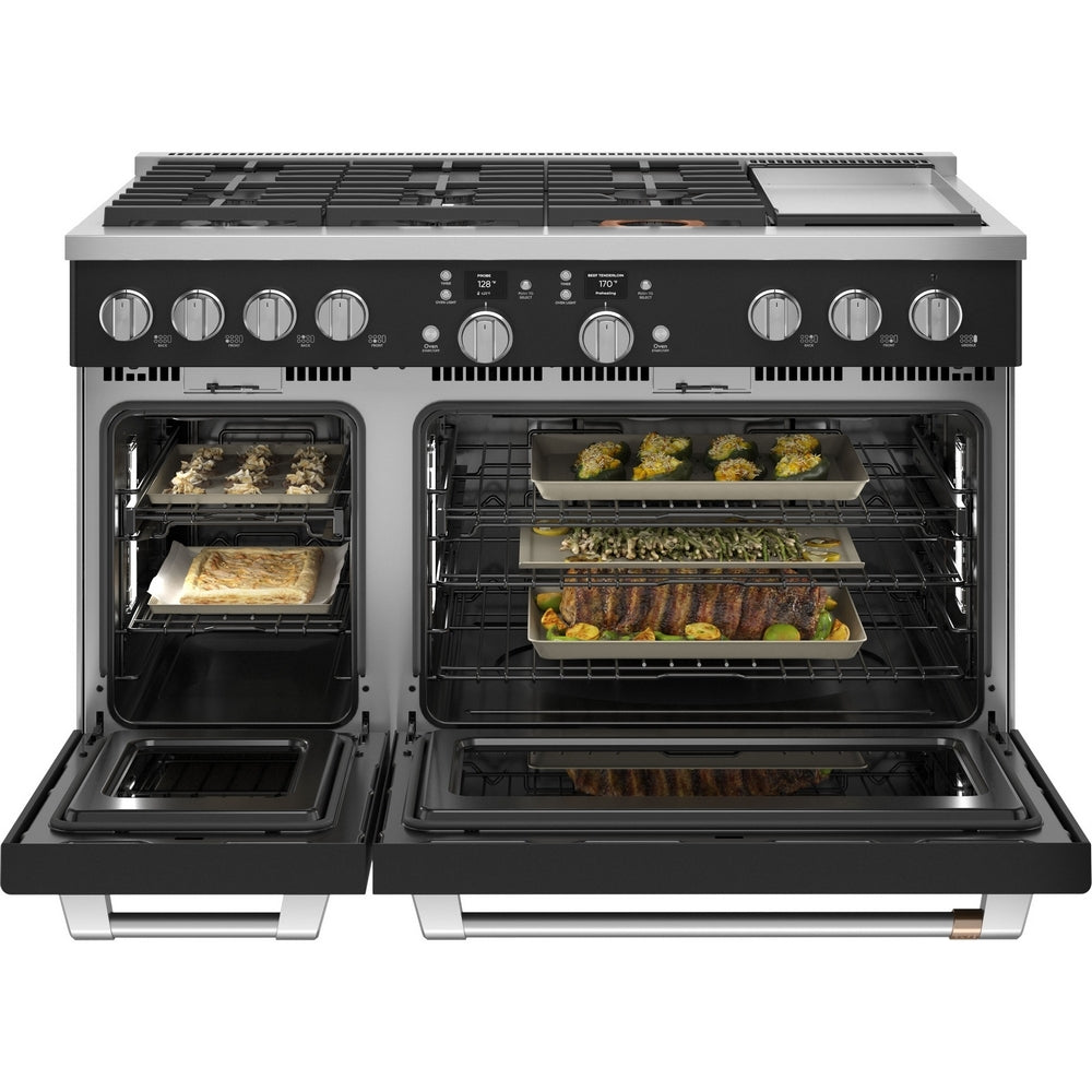 Cafe - 8.2 cu. ft Dual Fuel Range in Black - C2Y486P3TD1