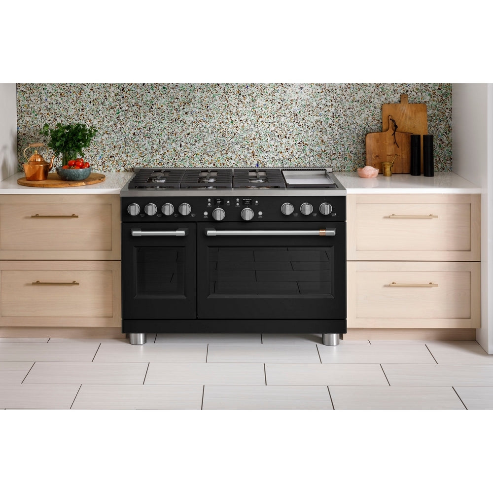 Cafe - 8.2 cu. ft Dual Fuel Range in Black - C2Y486P3TD1