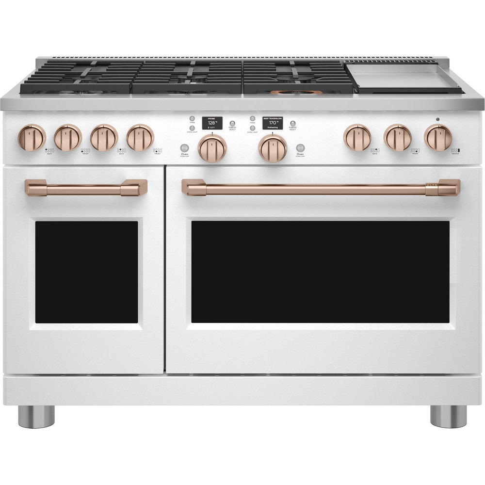 Cafe - 8.2 cu. ft Dual Fuel Range in White - C2Y486P4TW2
