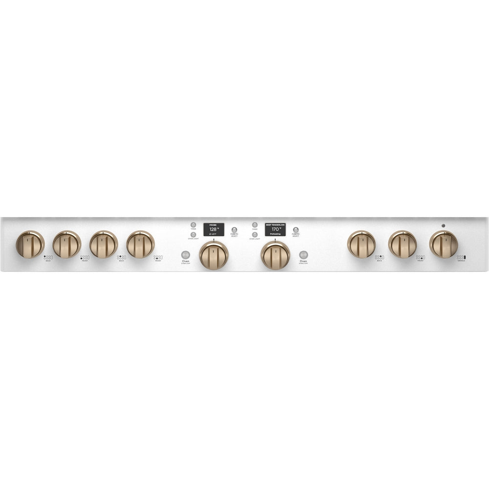 Cafe - 8.2 cu. ft Dual Fuel Range in White - C2Y486P4TW2