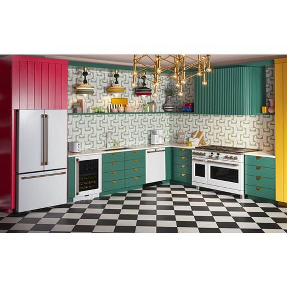 Cafe - 8.2 cu. ft Dual Fuel Range in White - C2Y486P4TW2