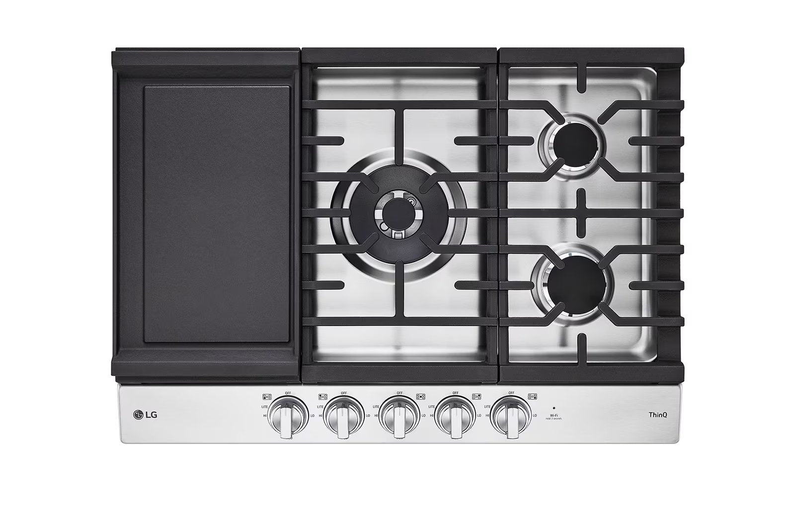 LG - 30 inch wide Gas Cooktop in Stainless - CBGJ3027S