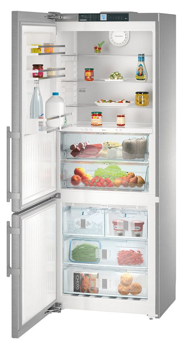 Liebherr - 29.5625 Inch 15 cu. ft Bottom Mount Refrigerator in Stainless - CBS1661