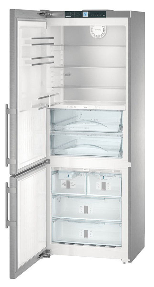 Liebherr - 29.5625 Inch 15 cu. ft Bottom Mount Refrigerator in Stainless - CBS1661