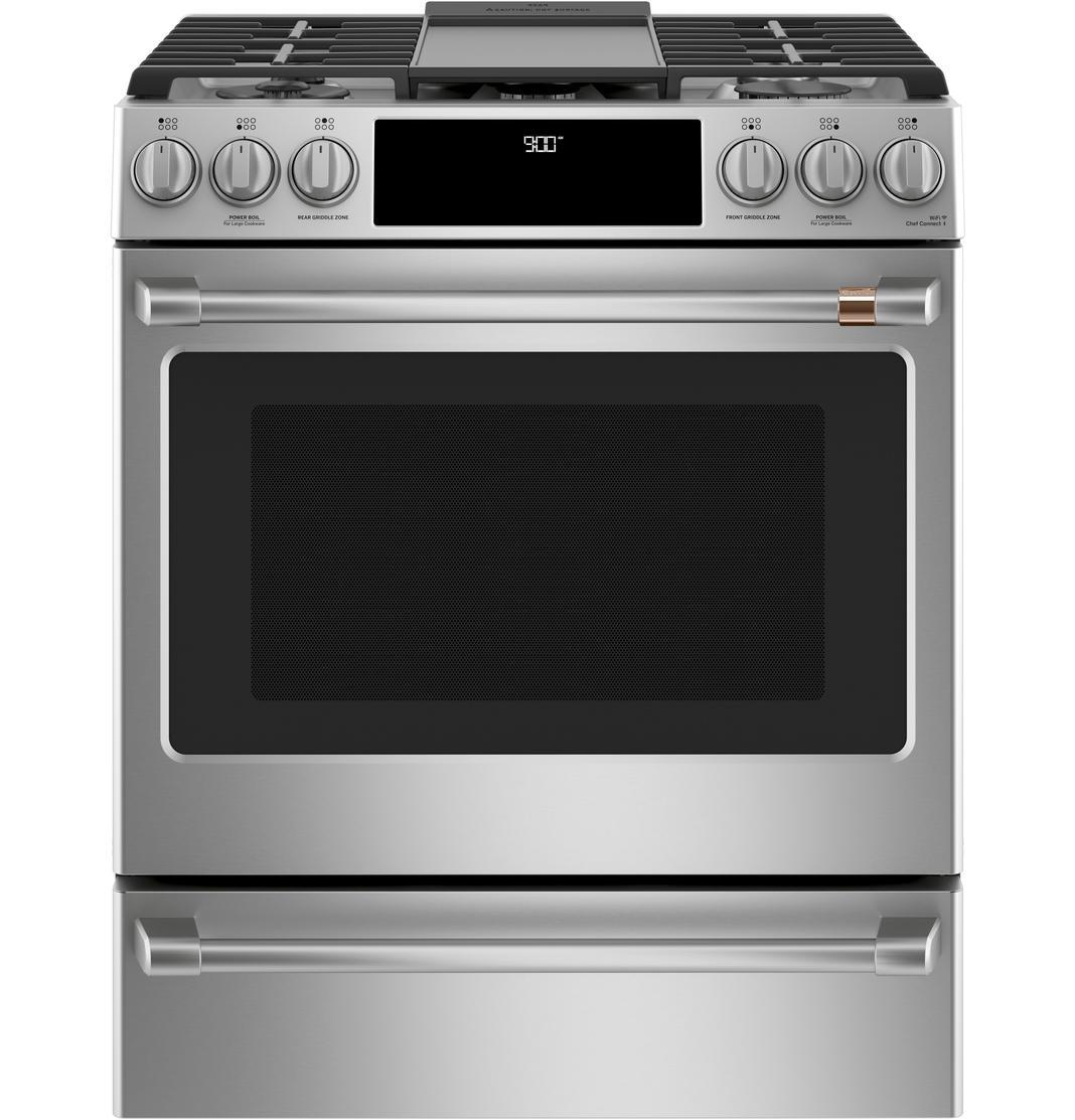 Café - 5.7 cu. ft Dual Fuel Range in Stainless - CC2S900P2MS1