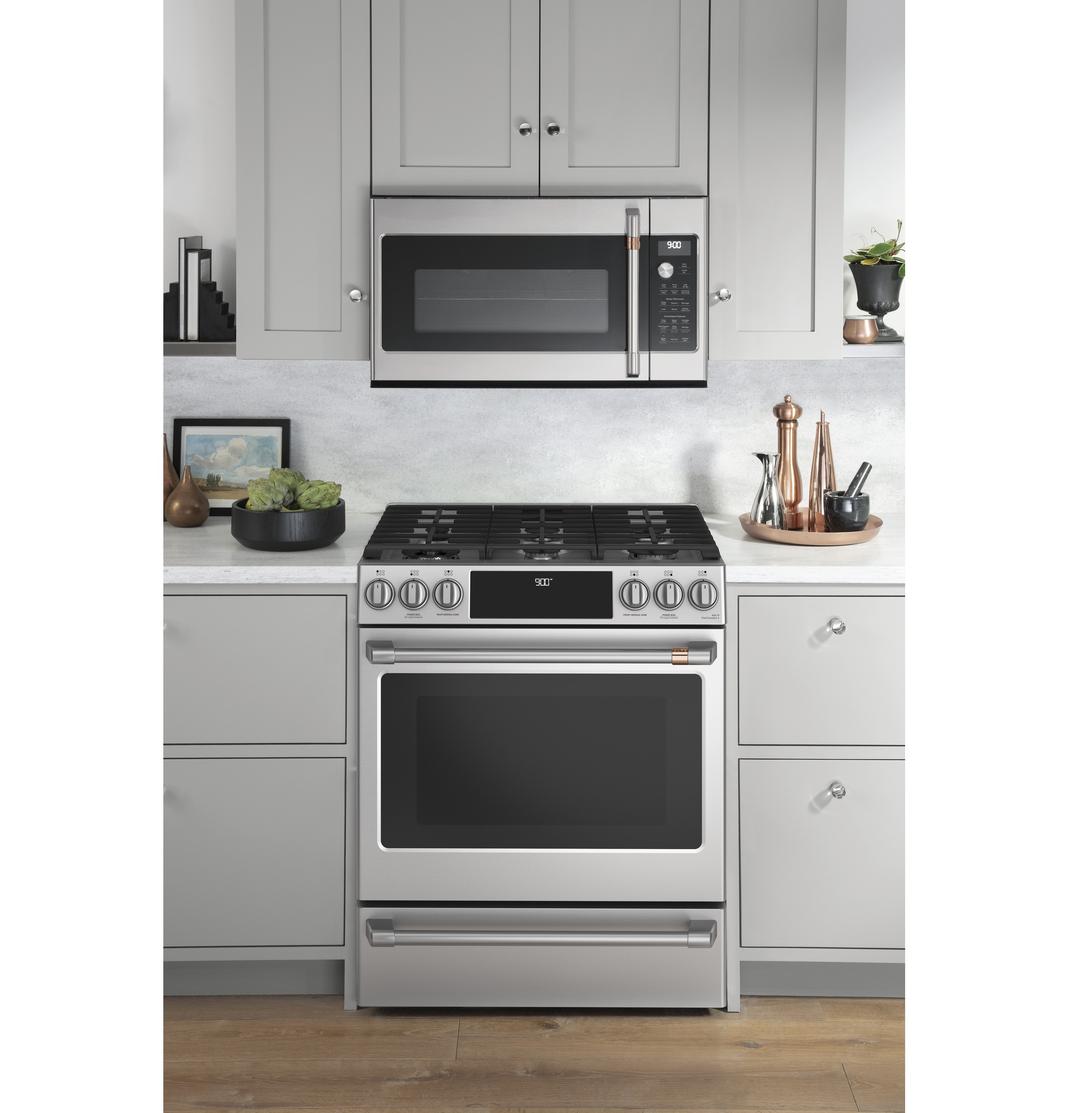 Café - 5.7 cu. ft Dual Fuel Range in Stainless - CC2S900P2MS1